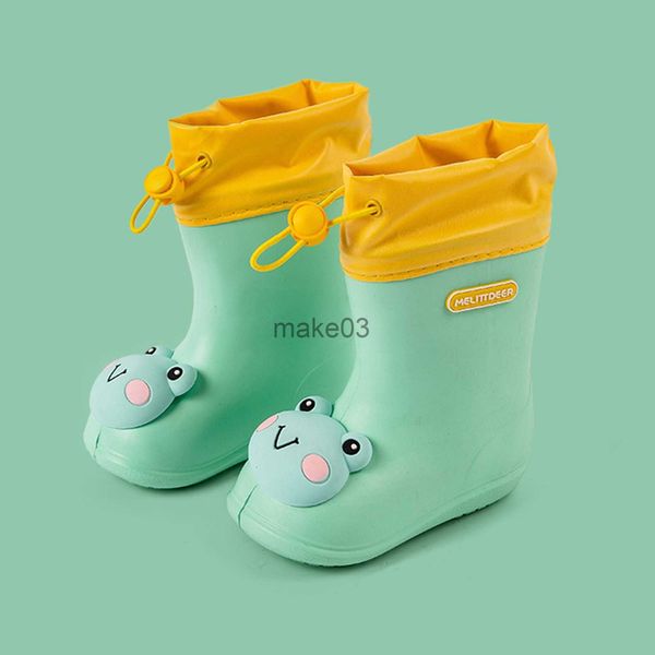 

boots new kids fashion boots toddler infant baby boys girls pvc rain boots waterproof nonslip shoes kids shoes 2021 bota infantil j230816, Black;grey