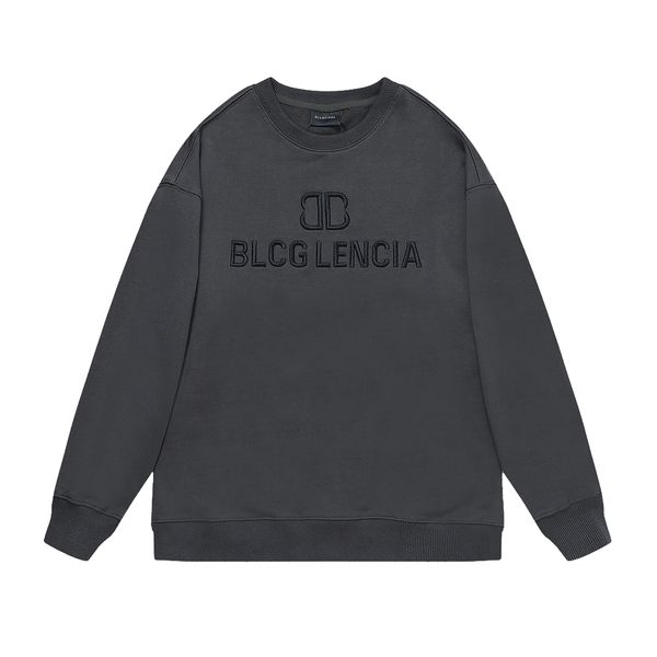 

blcg lencia autumn winter oversize hoodies mens carbonized compact spinning fabric wardrobe essentials sweatshirts warm plus size brand clot, Black
