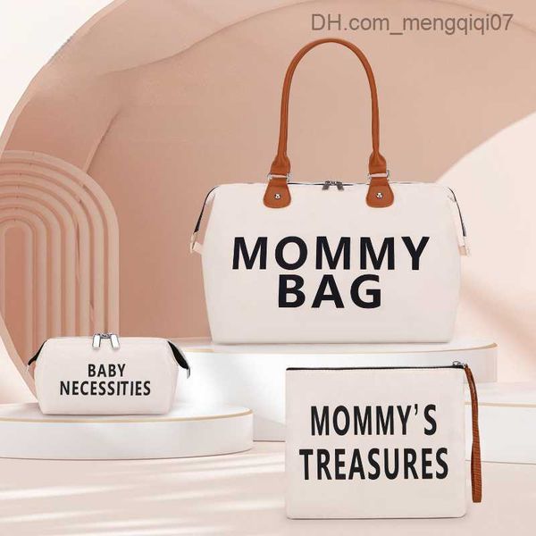 

diaper bags pregnant women's bag mother's travel bag three piece shoulder bag handbag wet and dry separation baby diaper stroller