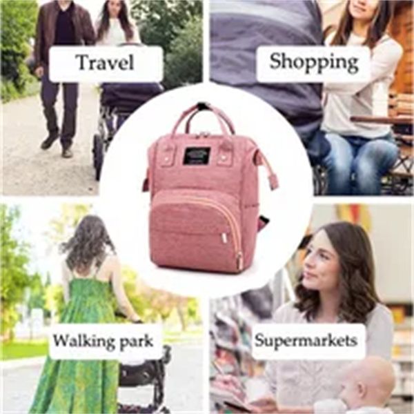 

2022 fashion mummy maternity nappy bag large capacity nappy bag travel backpack nursing bag for baby care women's fashion bag a3, Black