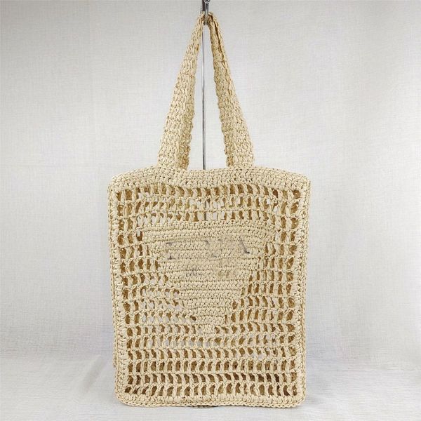 

designer bag beach bag designer bag tote bag shopper tote shoulder bag raffia crochet totes womens ladies summer style triangle logo with sh