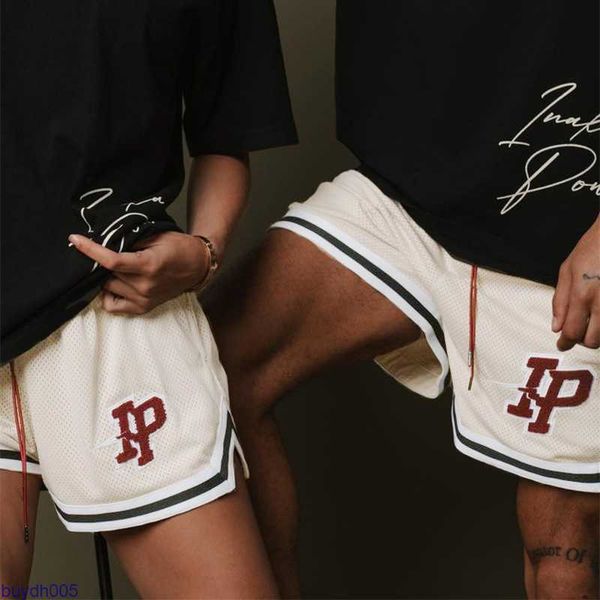 

men's shorts american ip casual mesh for men and women's quick drying patchwork embroidery loose running basketball quarter f0k3, White;black