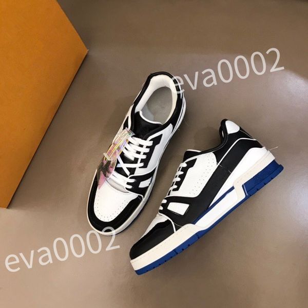

2023 designer men causal shoes fashion woman leather lace up platform sole sneakers white black mens womens size 39-44 rd1012