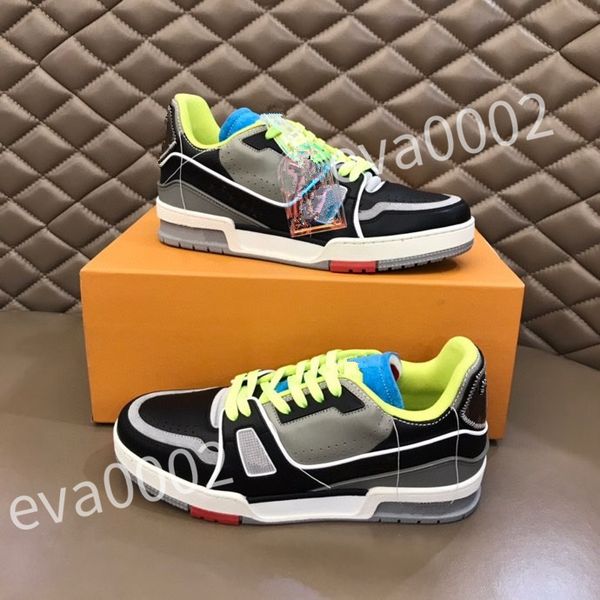 

2023 new designer men causal shoes fashion woman leather lace up platform sole sneakers white black mens womens size 39-44 rd1012