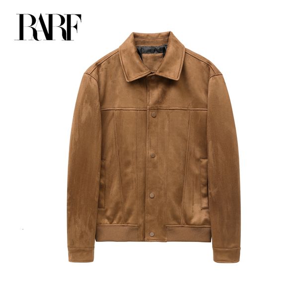 

mens jackets rarf mens spring and autumn suede jacket coat mens 230815, Black;brown