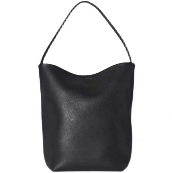 

designer the row leather large capacity tote bag n / s park tote bags minimalist bucket light luxury and high sense