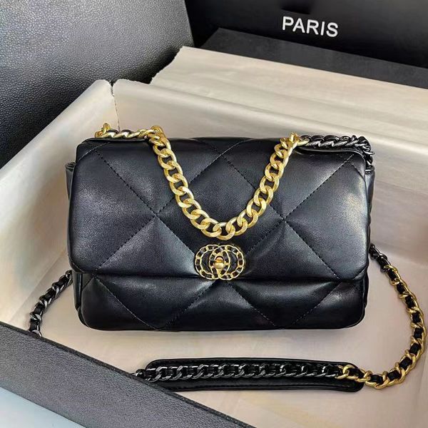 

designer bag chain bag shoulder bags handbag gold silver chain leather double letter solid color buckle square stripe lady messenger