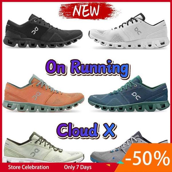 

new on running cloud x casual shoes federer designer mens sneakers workout and cross trainning shoe ash black alloy grey aloe storm blue men