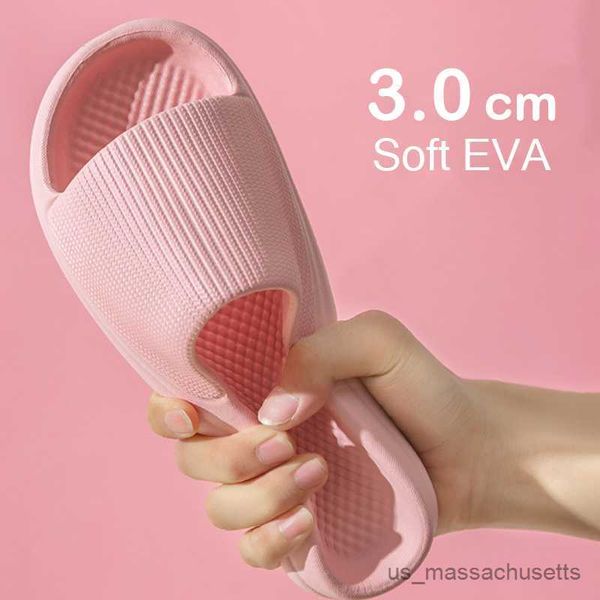 

slipper 2023 summer slippers women men flip flops indoor home shoes soft sole clouds couple bathroom non-slip casual sandals r230816, Black;grey