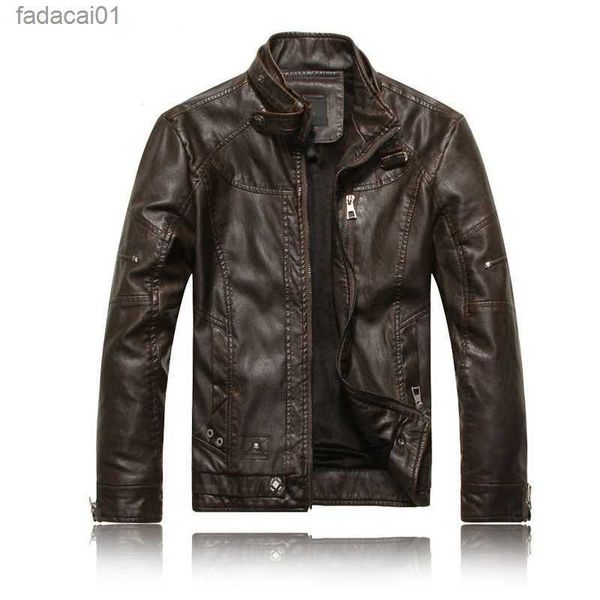 

men's down parkas men's swimwear men's motorcycle leather jacket 2020 new fashion brand men's autumn winter wool leather, Black