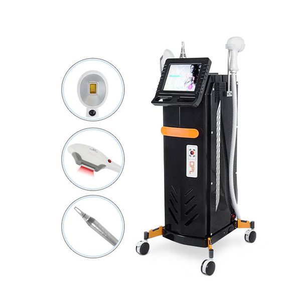 

3 in 1 professional hair removal ipl machine dpl opt laser rf pico tatoo removing opt lifting acne treatment, wrinkle remover nd yag pigment