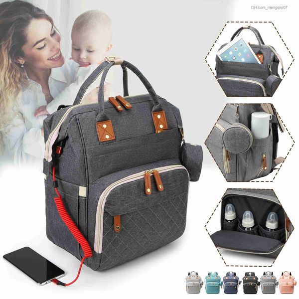 

diaper bags baby diaper backpack multifunctional waterproof mummy bag with usb design suitable for travel large pregnant and baby replacemen