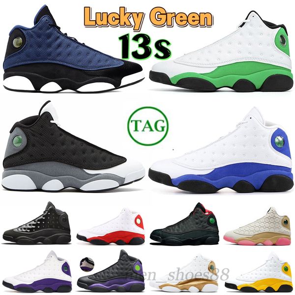 

lucky green jumpman 13 13s basketball shoes phantom black unc brave blue hyper royal mens sports sneakers womens trainers eur 40-47