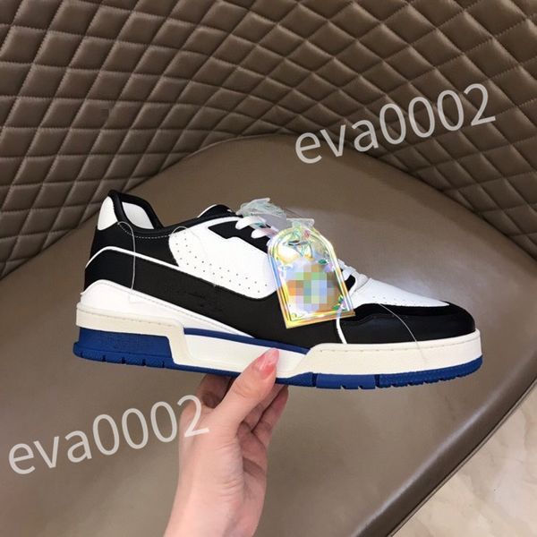 

new designer men causal shoes fashion woman leather lace up platform sole sneakers white black mens womens size 39-44 rd1012