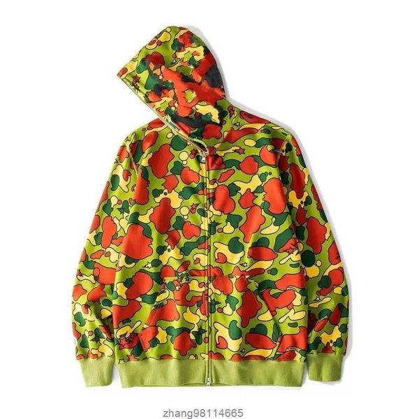 

mens hooded hoodies fleece mens stylist cartoon camouflage printing jacket men womens cardigan casual sweatshirts coat for size m//xl/xxl/3, Black