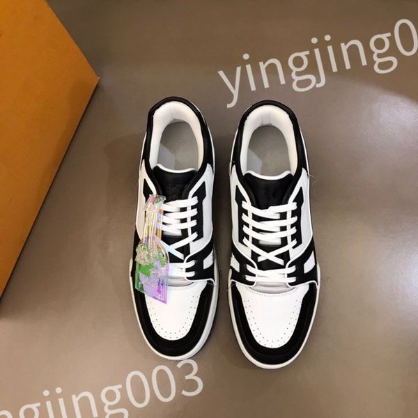 

designer woman shoe leather lace up men fashion platform sneakers white black mens womens casual shoes chaussures size 39-44 rd1012