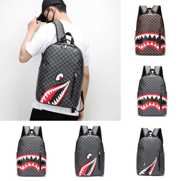 

backpack style men's backpack fashion trend korean version casual large capacity backpack student schoolbag221222