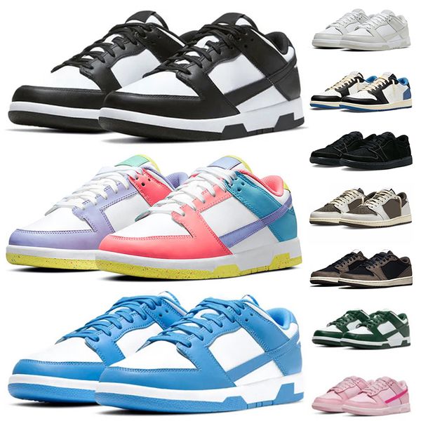 

dunks low or 1s low running shoes men women sneakers white black panda grey fog triple pink unc black phantom reverse mocha low gai mens tra