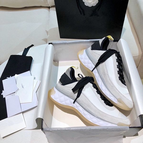 

designer men women shoes chocolate glossed-leather loafer sneakers brushed leather loafers 0816, Black