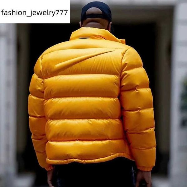 

mens down jackets puffer jacket hooded zipper parkas womens vest letter print warm winter couples yellow black joint designer coats outerwea