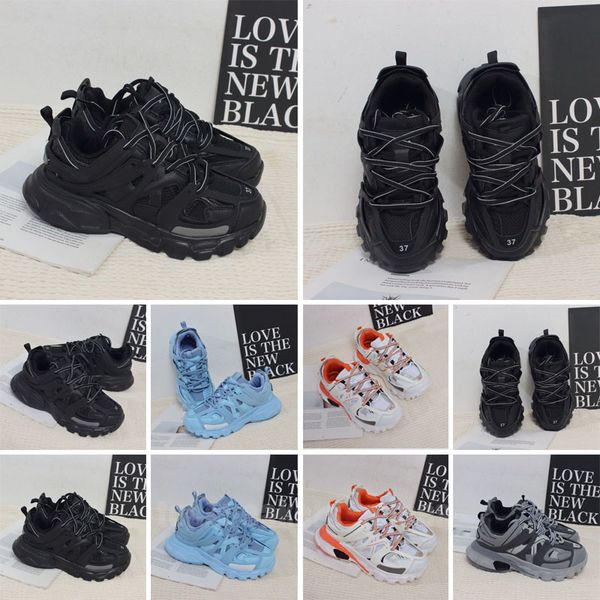 

2023 casual shoes sneakers leather trainer platform trainers shoe luxury designer triple white black men women track 3 3.0 tess.s