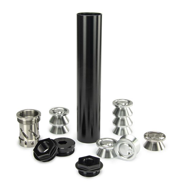 

fuel filter 1.25"od 7"l aluminum k cup solvent trap 1-3/16x24(1.1875x24) tube, 1x ss cup, 7x alu cups for napa 4003 wix 24003 car
