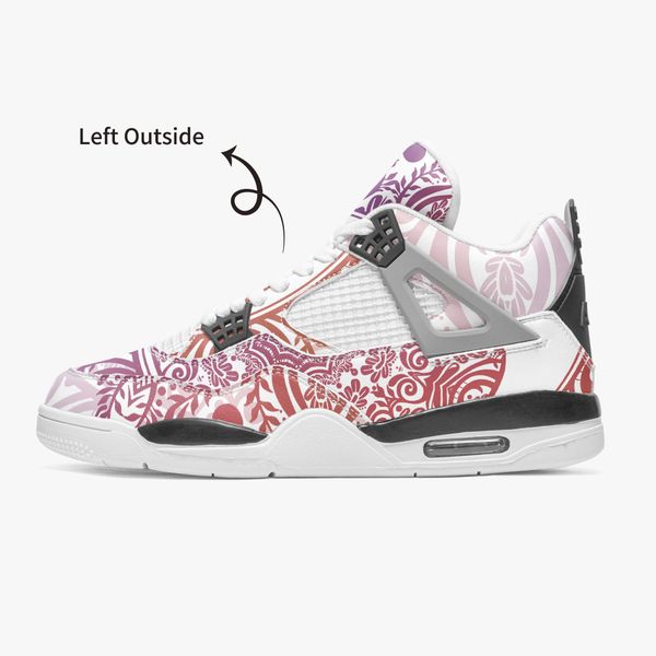 

diy custom basketball shoes mens and womens colorful branch stripes trainers outdoor sports 36-46