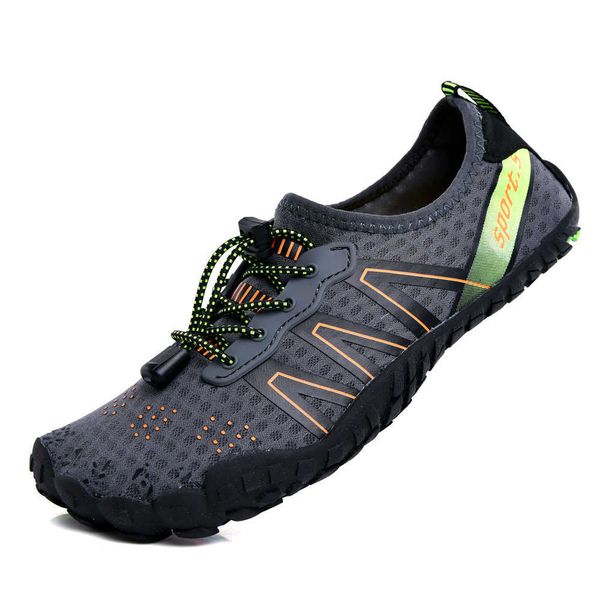 

water shoes men sneakers barefoot outdoor beach sandals upstream aqua shoes quick-dry river sea diving swimming big size 46, Black