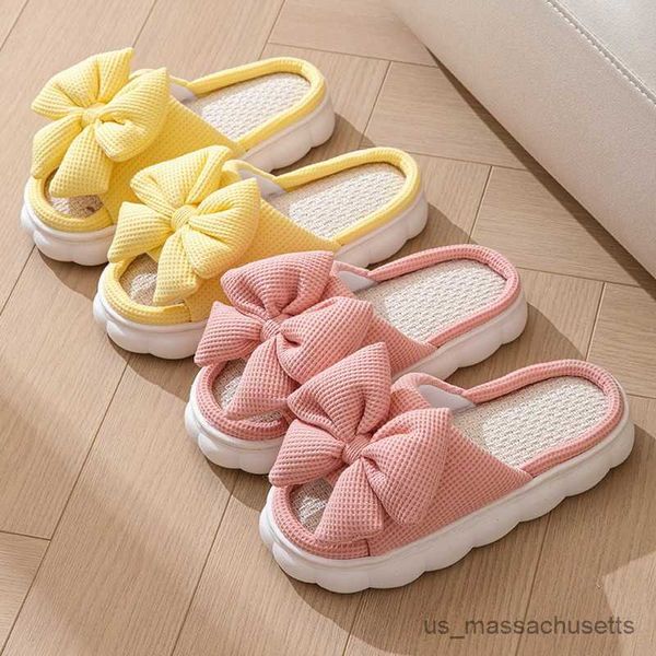 

slipper spring summer slippers for women home slippers light ladies flip flops shoes woman thick sole flat sandals r230816, Black;grey