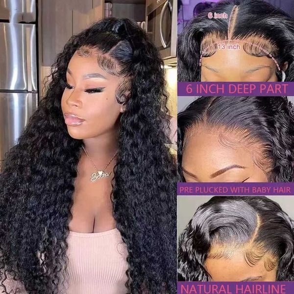 

new selling wigs for women with long curled hair and small curled lace wig headsets for direct sales 230816, Black
