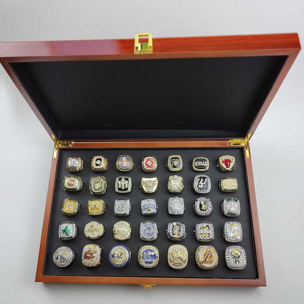 

1987 2021 basketball championship ring set with 35 gift boxes, Silver