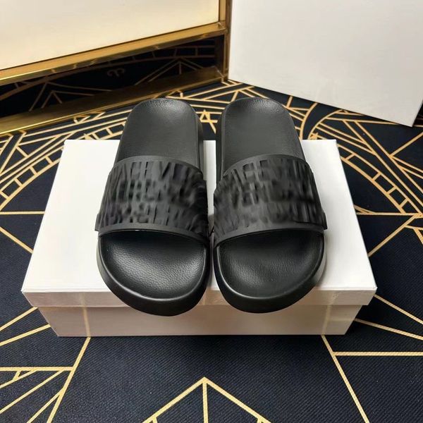 

3d letter rubber slippers designer sandals casual shoes summer womans new sandale flat heel medusa allover slide mules l indoor mens outdoor, Black