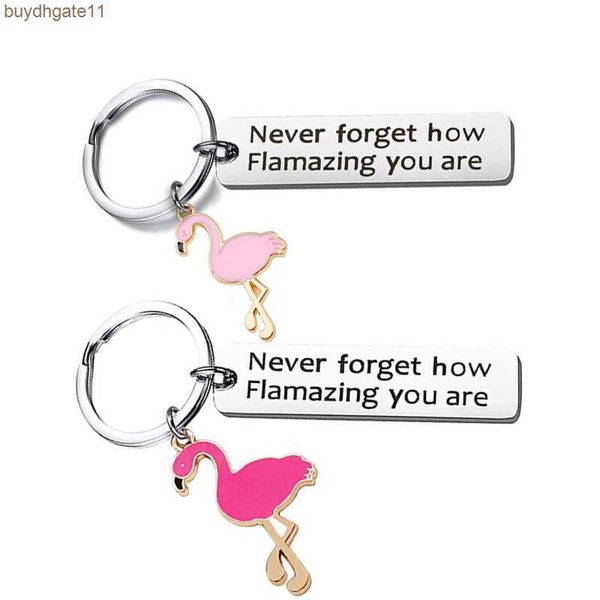 

l6yy key rings new inspirational gift never forget how flaming stainless steel keychain gift, Slivery;golden
