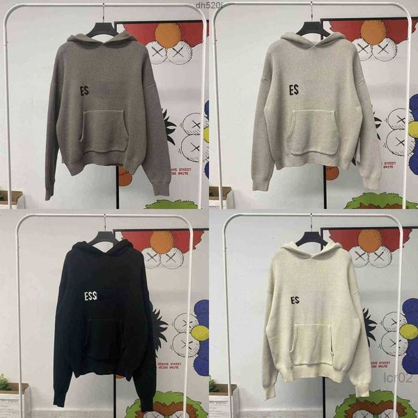 

hoodie turtleneck jumpers loose sweaters casual knits hoody lazy style for men women hooded lightweight sweatshirts us uk essent essentails, Black
