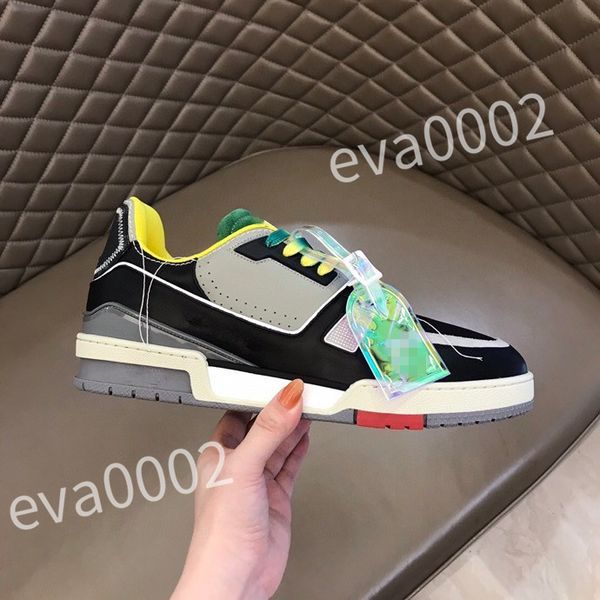 

new luxurys designer men causal shoes fashion woman leather lace up platform sole sneakers white black mens womens size 39-44 rd1012