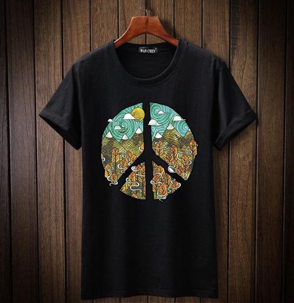 

short sleeve t shirt men fashion brand design 100 cotton tshirt male quality print tshirts oneck s5xl8421238, White;black