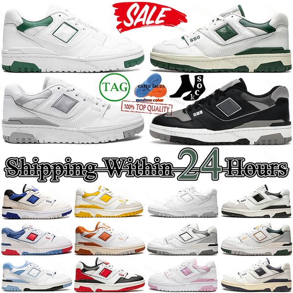 

b550 550 designer casual shoes mens trainers women white green grey shadow cream black blue unc bb550 evergreen navy purple rich paul brand