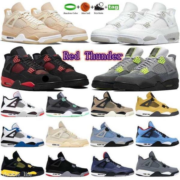 

mens basketball shoes 4 4s jumpman university blue sai black cat white cement women sneakers