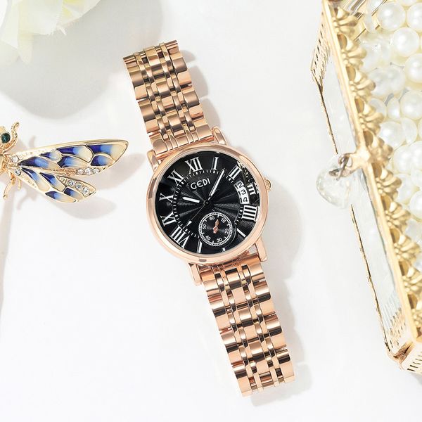 

womens watch watches luxury business quartz-battyfashion casual waterproof watch, Slivery;brown