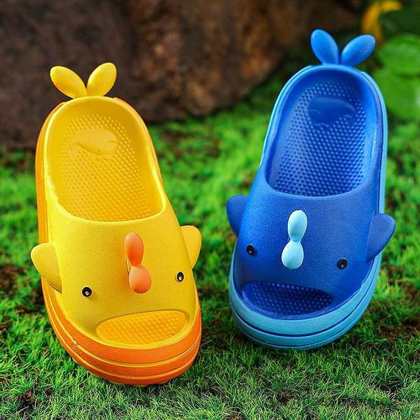 

slipper baby girls slipper fish sandals for boys bathroom non-slip indoor slipper children' shoes protect toes slippers r230816, Black;grey