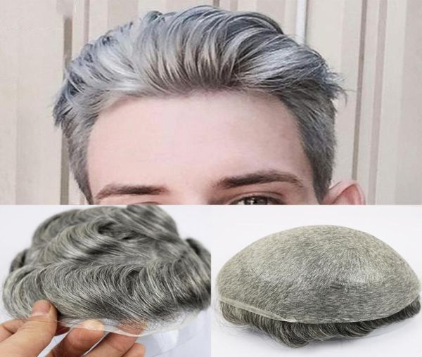 

2021 fashion leisure highend temperament reallife wig curly hairr men039s hair block natural color high end handwoven haiir1198997, Black