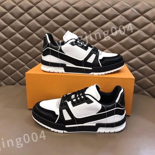 

2023 pot luxury out of office sneaker designer casual shoes low white black leather for walking mens womens trainers platform sneakers size