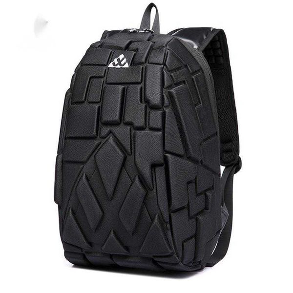 

new trend business travel bag leisure backpack personality men's bag outdoor fashion men's backpack earphone hole 230815
