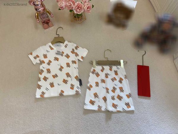 

baby bodysuit kids jumpsuits size 66-90 cm 2pcs animal pattern printed round neck t-shirt and elastic waist shorts july05, Blue
