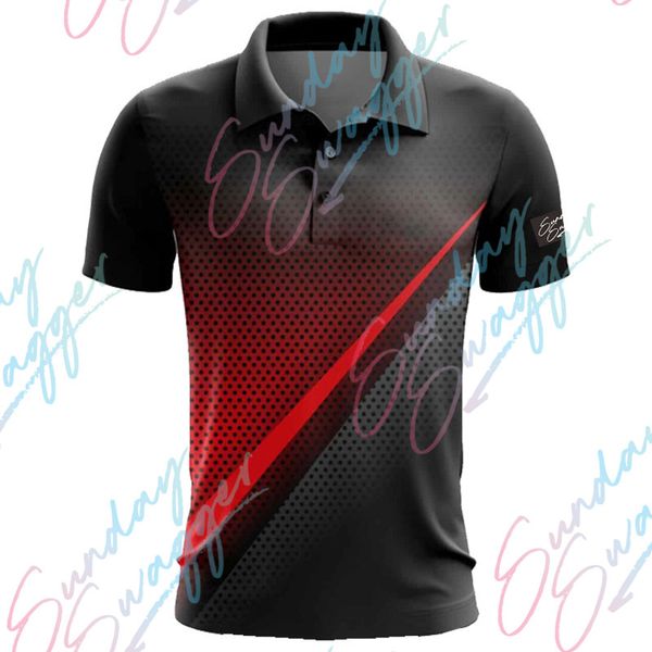 

men's polos sunday swagger summer polo wear men's golf shirt racing short sleeved quick-drying breathable t-shirt football tennis, White;black