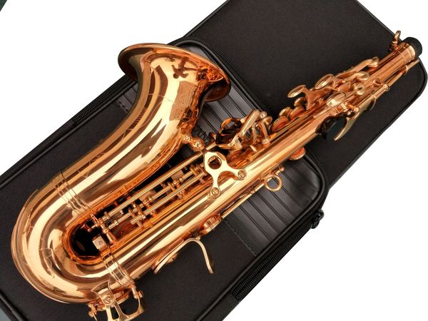 

japan brand original sc-992 curved soprano saxophone gold lacquer b flat sax with all accessories fast shipping