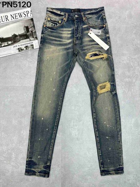 

mens true jeans distressed motorcycle biker jean rock skinny slim ripped hole stripe fashionable snake embroidery denim pants, Blue