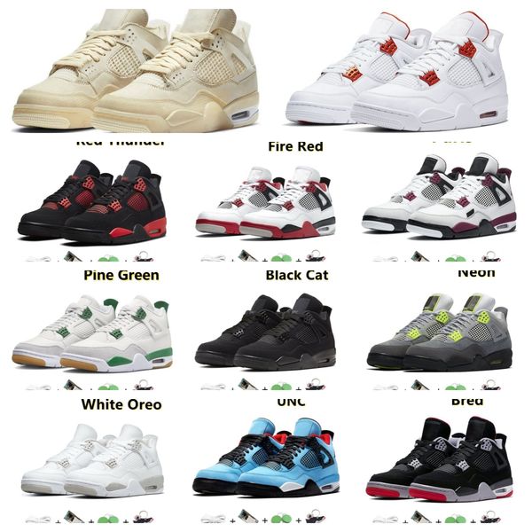 

jumpman men 4 for basketball shoes thunder pine green mens 4s designer sneakers seafoam midnight navy military black cat craft pn dust messy