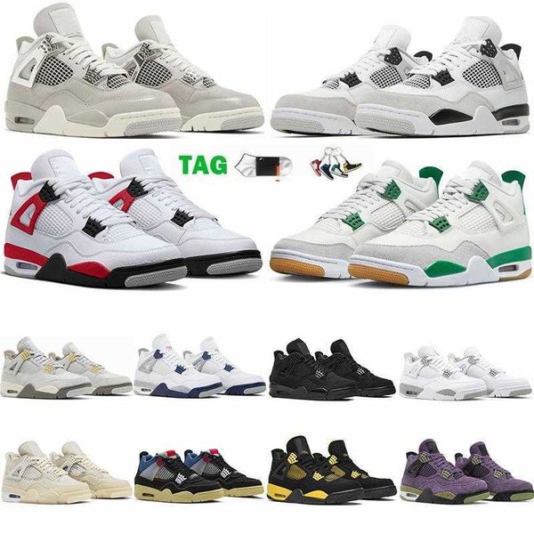 

basketball shoes military black cat 4s pine green jumpman 4 craft seafoam fire red thunder white oreo mens womens designer sneakers trainers