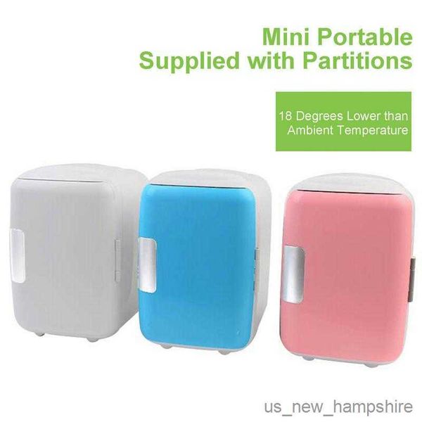 

car mini portable skincare small refrigerator cooler and warmer cosmetics foods 12v fridge for vehicle r230816